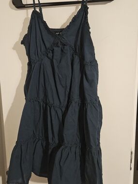 Casual Green Tiered Spaghetti-Strap Mini Dress By Max + Ash